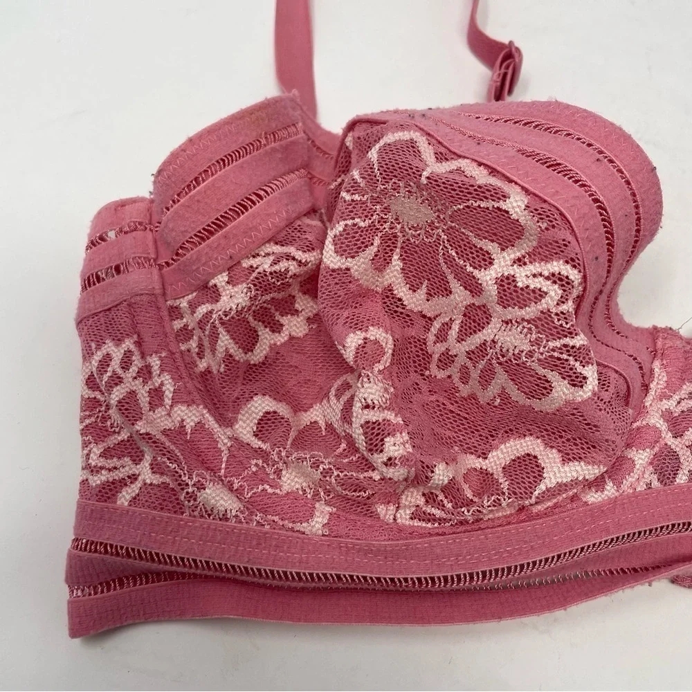 Victoria’s Secret PINK Pink Unlined Lace Bra
